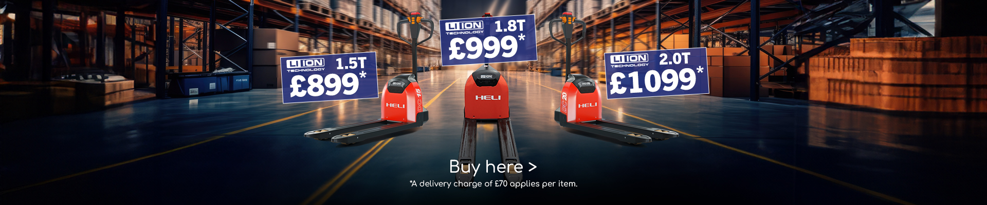 Electric Pallet Truck Web Banner