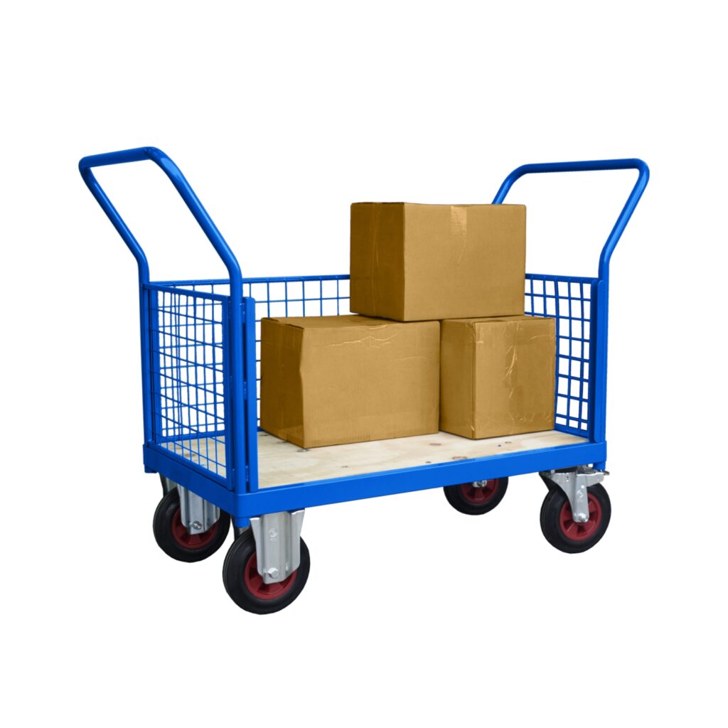 Platform Truck With 3 Removable Mesh Sides