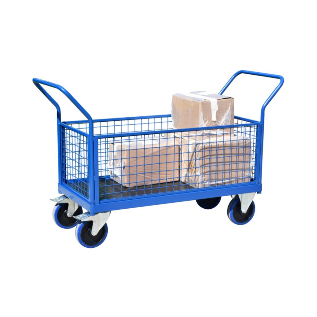 Platform Truck With Mesh Sides